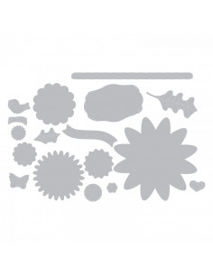 Sizzix Thinlits Die Set 18PK - Secret Garden 660694 2