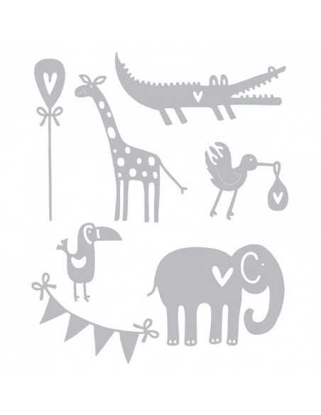 Sizzix Thinlits Die - Baby Animals