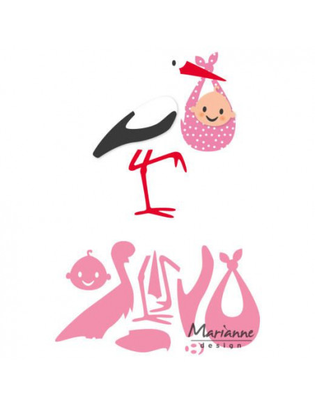 Marianne Design - Eline's Stork & Baby