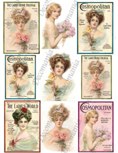 Carta Riso Decomania Visi Donna 5356