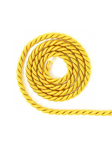 Cordoncino 3mm 5mt Giallo