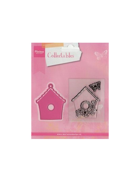 Marianne Design Birdhouse flowers COL1308