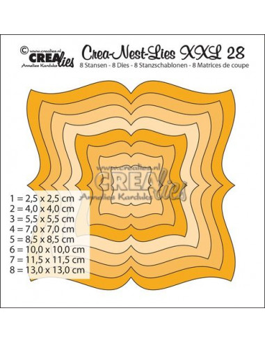 Fustella Crea-Nest-Lies XXL dies n.28 CLNestXXL28