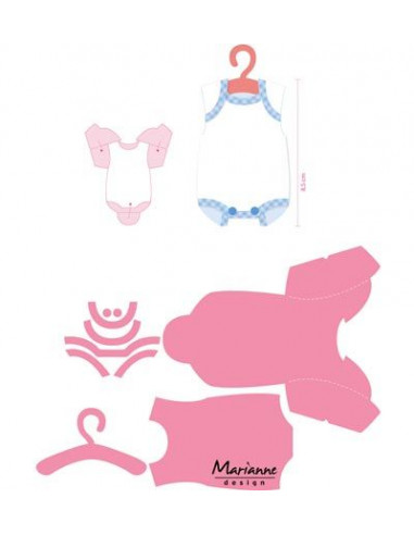 Marianne Design Eline's baby onesie COL1419