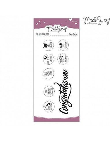 ModaScrap Clear Stamps MSTC 1-021 - Sentiments n.021