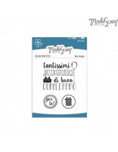 Timbro Acrilico ModaScrap - MSTC5-001 Compleanno n.1