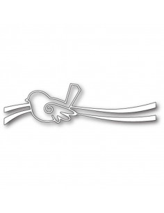 Fustella Memory Box Swirly Bird Ribbon MBP1529