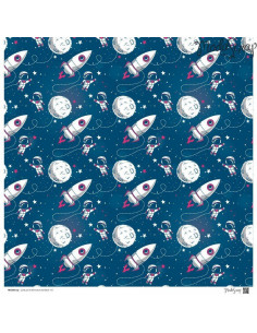 SET CARTA ModaScrap LOVE YOU TO THE MOON AND BACK cm30x30 12 fogli 2