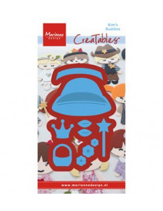 Fustella Marianne Design Kim's Buddies girl set LR0476 2