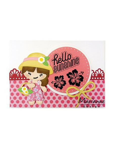 Fustella Marianne Design Kim's Buddies girl set LR0476