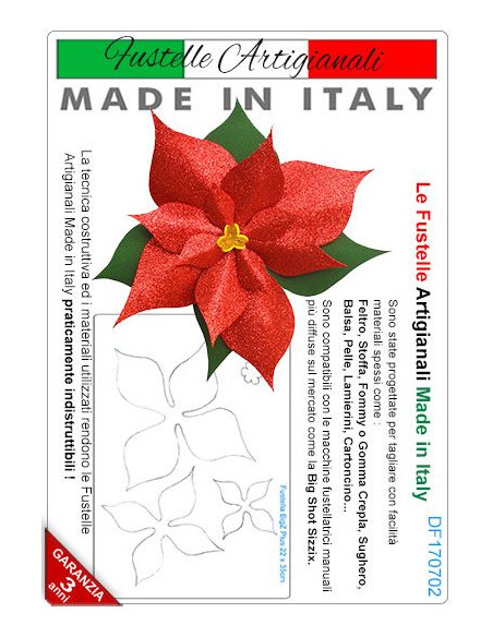 Fustella per feltro - Poinsettia Plus DF170702