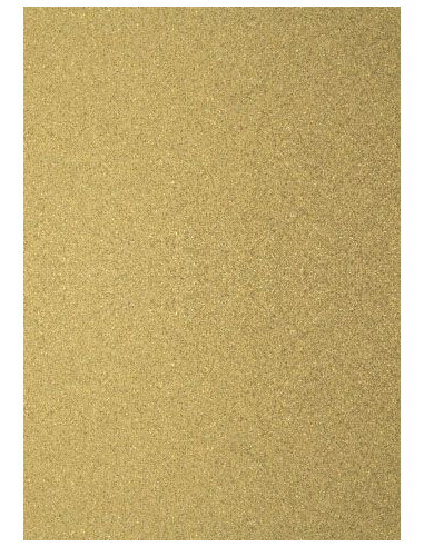 OAONNEA 20 Fogli Carta Cartoncino Dorato Glitter Color Oro，Cartoncino Glitterato A4 per Decorazioni 