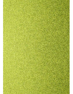 Foglio A4 Glitter Verde Lime 200gr