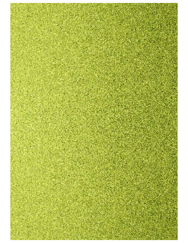 Foglio A4 Glitter Verde Lime 200gr