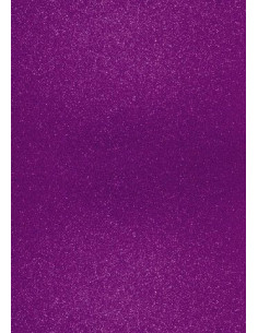Foglio A4 Glitter Magenta 200gr