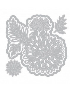 Fustella Sizzix Thinlits Die Set 4PK - Flower Cluster 661942 2