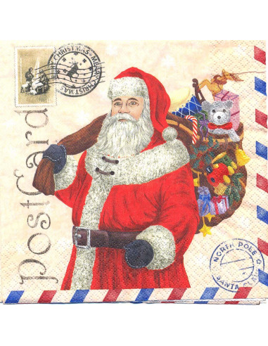 cartolina di babbo natale