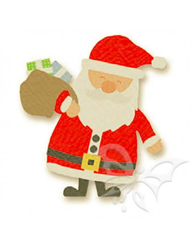 Babbo Natale 3d Con Elastici.Fustella Sizzix Bigz L Babbo Natale E Regali 662329