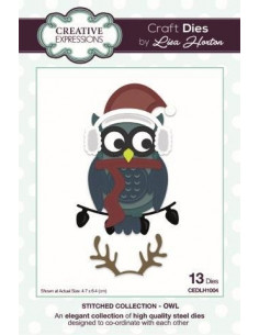 Fustella Stitched Collection - Owl CEDLH1004
