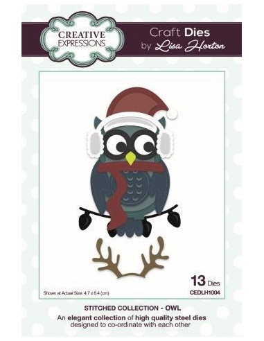 Fustella Stitched Collection - Owl CEDLH1004