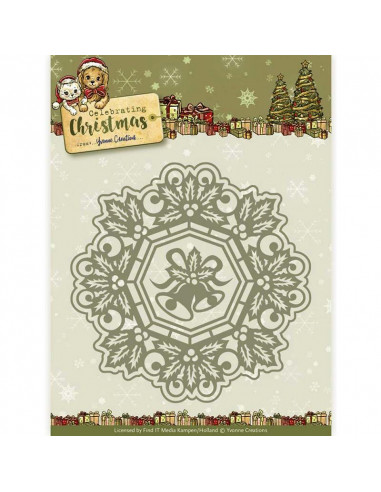 Fustella - Jingle Bells Circle Frame YCD10113