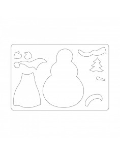 Fustella Sizzix Bigz L - Snowman 660084 2