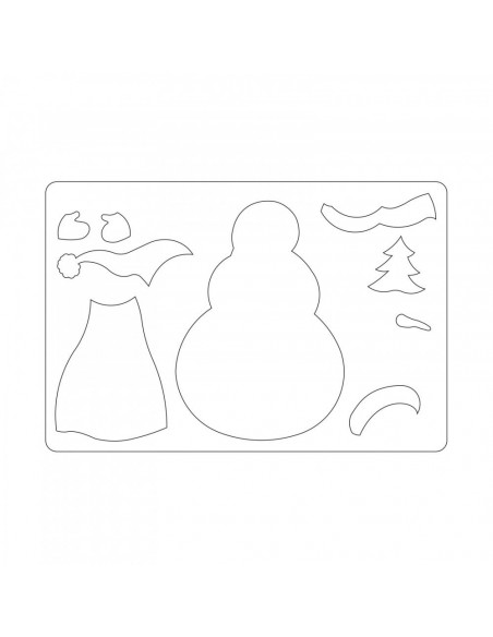 Fustella Sizzix Bigz L - Snowman 660084