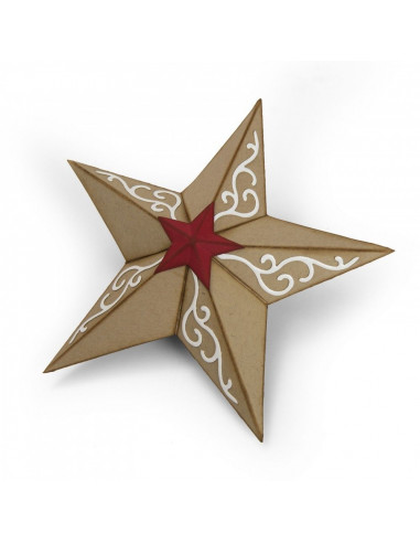 Fustella Sizzix Bigz - Christmas Star, 3-D 662285