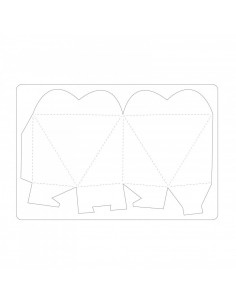 Fustella Sizzix Bigz L - Box, Heart A11160 2