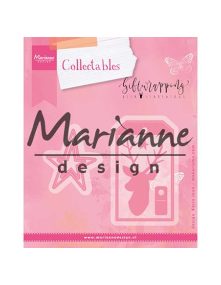 Fustella Marianne Design - Tag cervo e stelle COL1442
