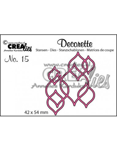 Fustella Decorette no.15 Interlocking shapes CLDR15