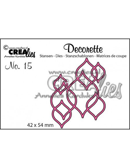 Fustella Decorette no.15 Interlocking shapes CLDR15
