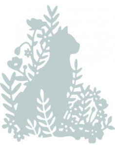 Fustella Sizzix Thinlits - Meadow Cat 662863 2