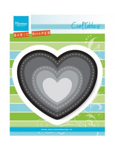 Fustella Marianne Design - Heart CR1351