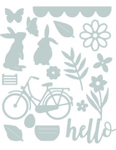 Fustella Sizzix Thinlits Set 18Pz - Spring Time 662515 2