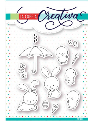 Set 12 Timbri La Coppia Creativa Primavera TU248