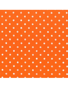Foglio FELTRO 30x40cm 1mm POIS Arancio-Bianco 25017107