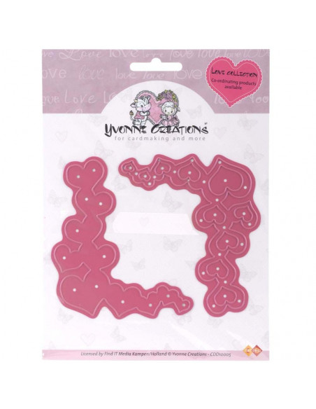 Fustella - Yvonne Creations - Heart Corner  CDD10005