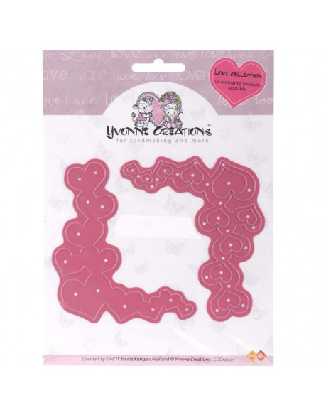 Fustella - Yvonne Creations - Heart Corner  CDD10005