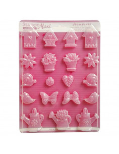 Stampo pvc morbido f.to A4 - Spring Garden K3PTA446