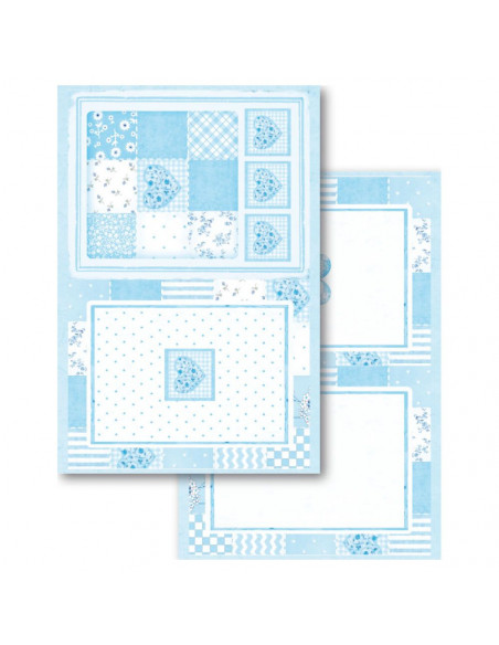 Blocco Cards 24 fogli cm. 11,4x16,5 - Baby Boy SBBPC04