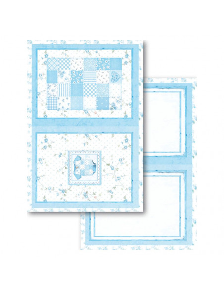 Blocco Cards 24 fogli cm. 11,4x16,5 - Baby Boy SBBPC04