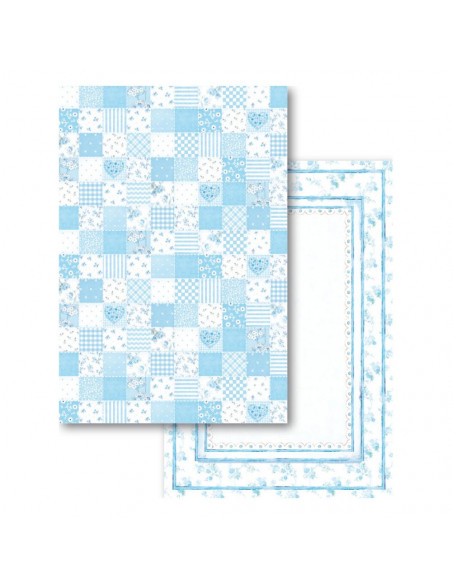 Blocco Cards 24 fogli cm. 11,4x16,5 - Baby Boy SBBPC04