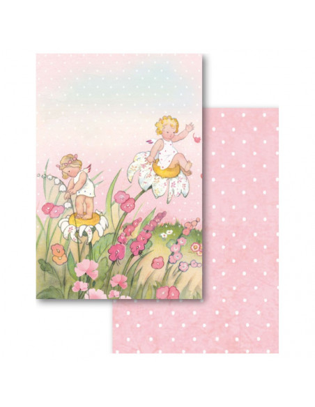 Blocco Cards 24 fogli 11,4x16,5cm - Baby Girl SBBPC05