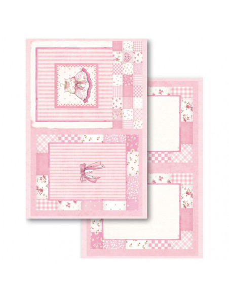 Blocco Cards 24 fogli 11,4x16,5cm - Baby Girl SBBPC05