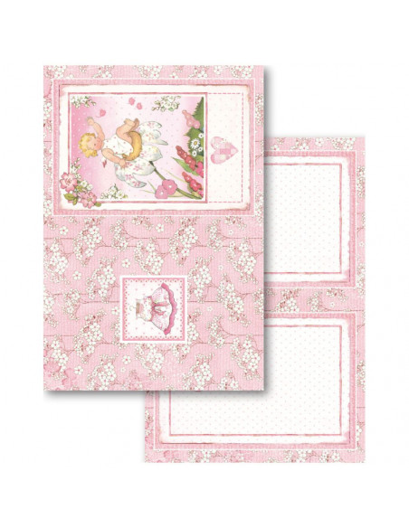 Blocco Cards 24 fogli 11,4x16,5cm - Baby Girl SBBPC05