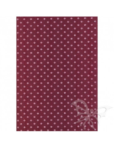 Feltro 3mm 50x70cm Pois Bordeaux-Bianco 529927