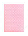 Feltro 3mm 50x70cm Pois Rosa Baby-Bianco 529921