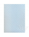 Feltro 3mm 50x70cm Pois Celeste-Bianco 529908