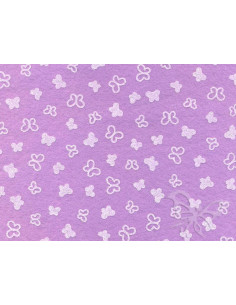 Feltro 1mm 30x40cm Farfalle Glicine-Bianco 25017343